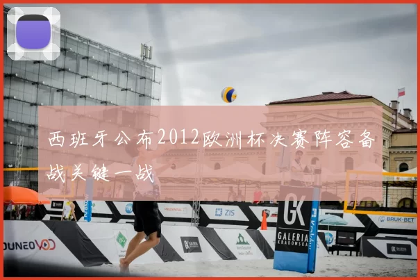 西班牙公布2012欧洲杯决赛阵容备战关键一战